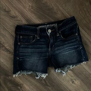American Eagle Outfitters Dark Blue Jean Shorts